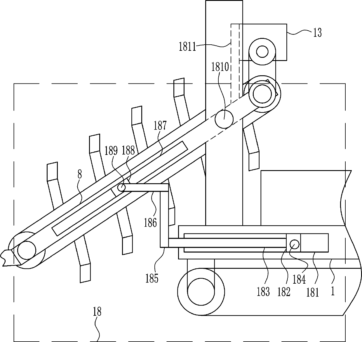 Ground earthwork collection equipment for rare earth mines