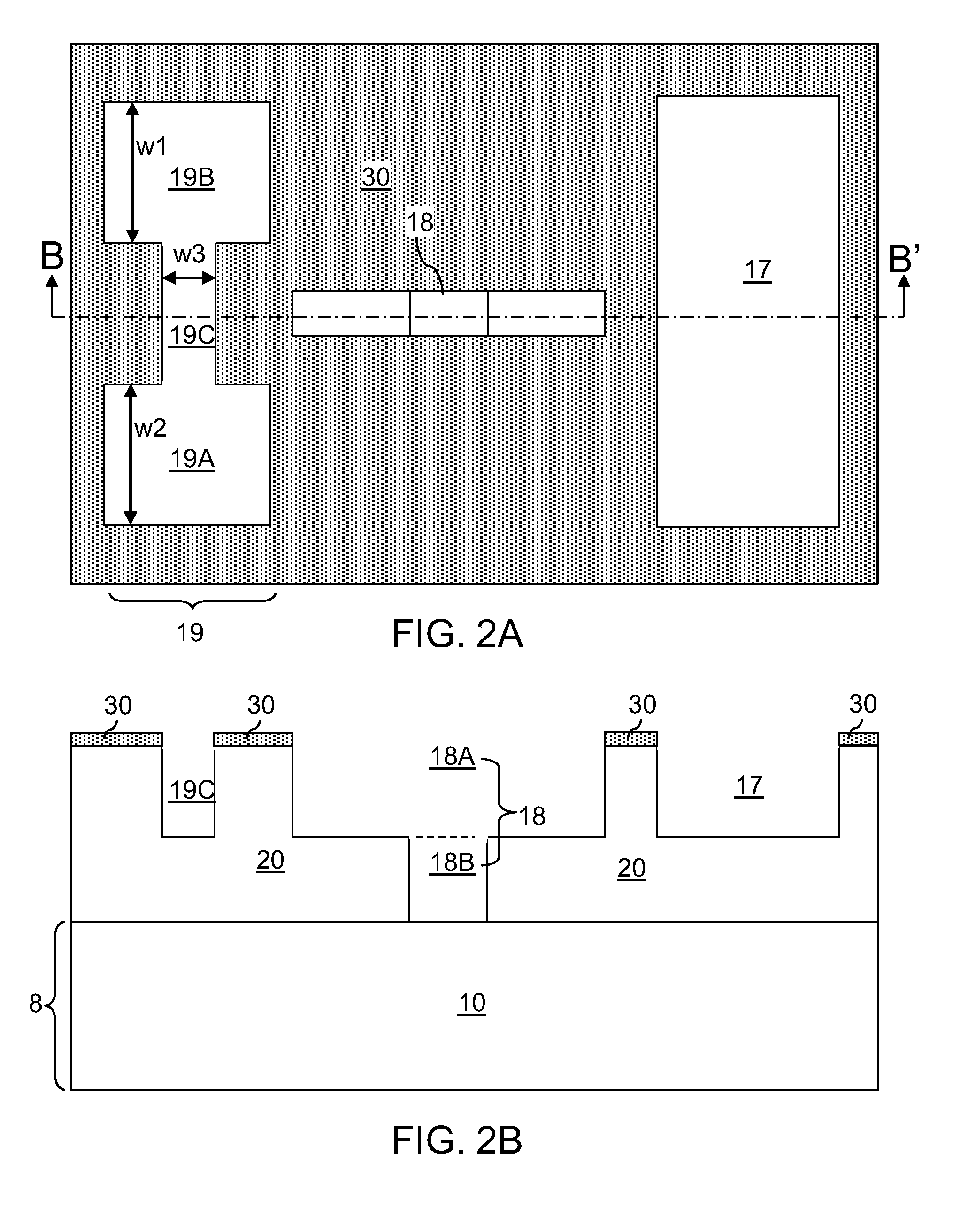 Size-filtered multimetal structures