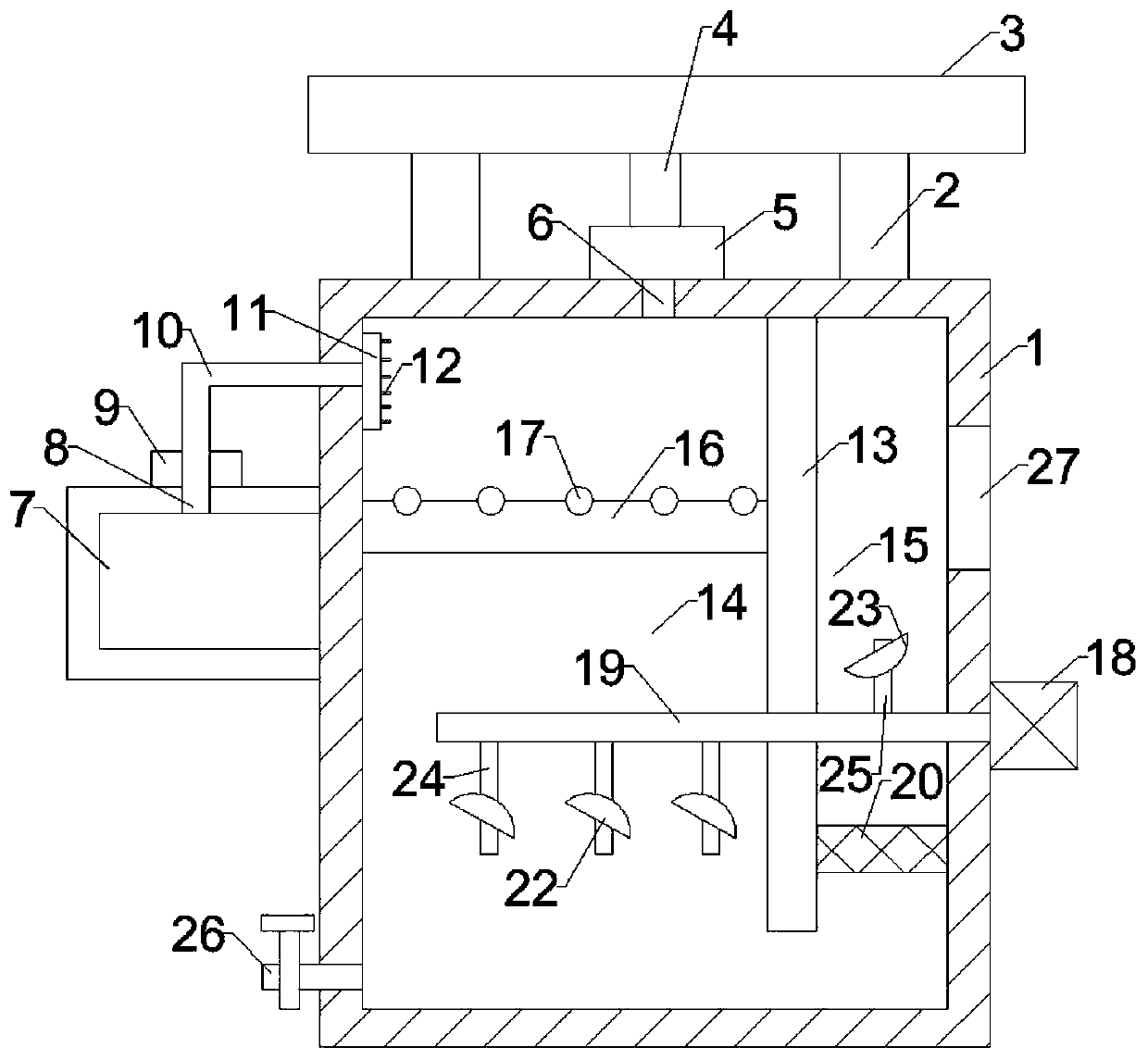 Automatic dust removing apparatus for construction sites