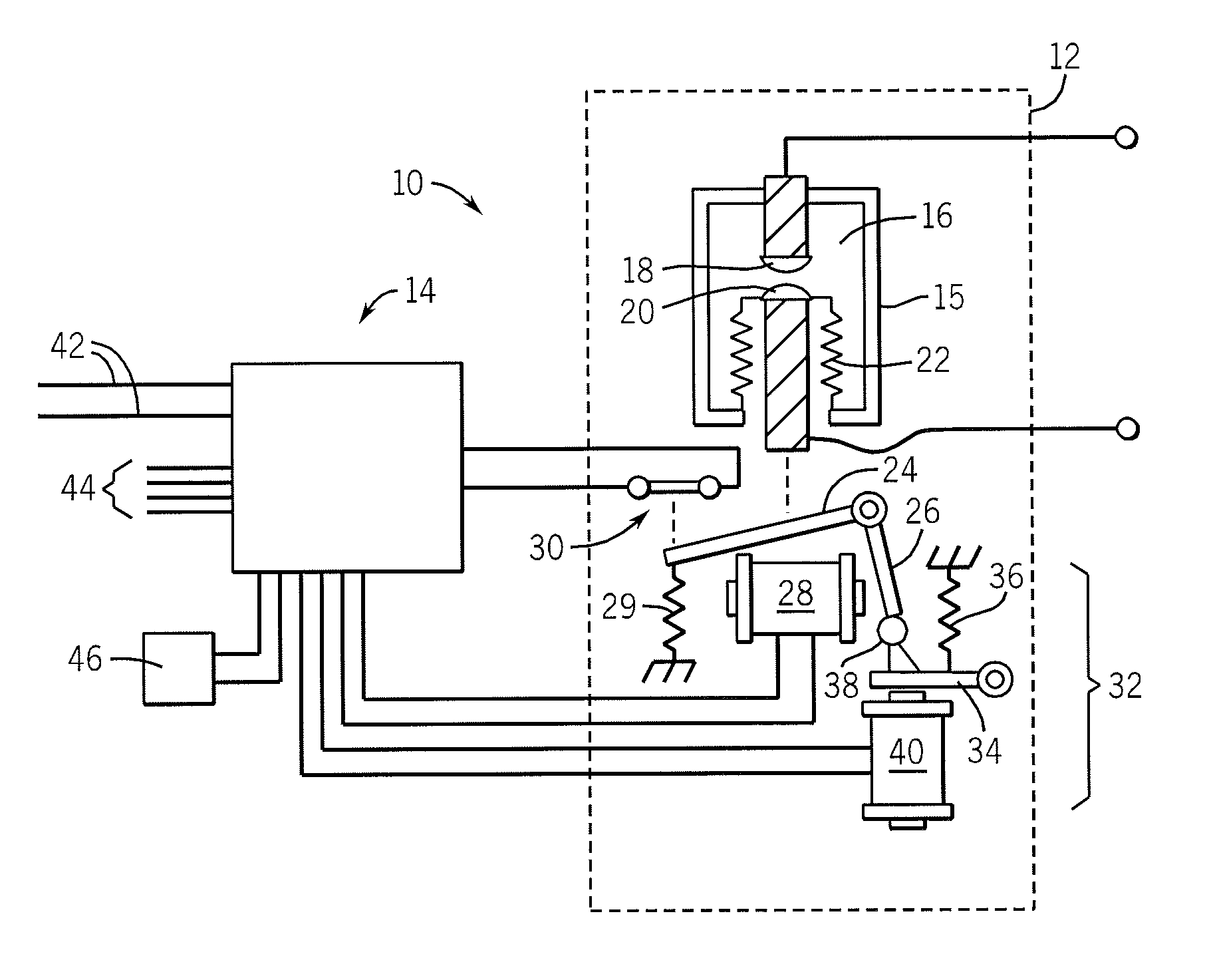 Automatically configuring vacuum contactor