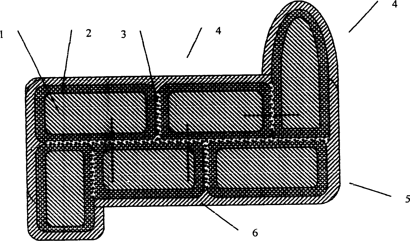 Manufacturing method of laying forming glass reinforced plastics construction