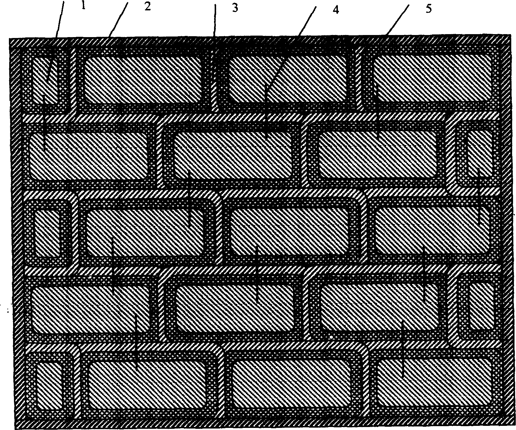 Manufacturing method of laying forming glass reinforced plastics construction