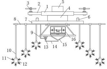 Pesticide spraying device for unmanned aerial vehicle