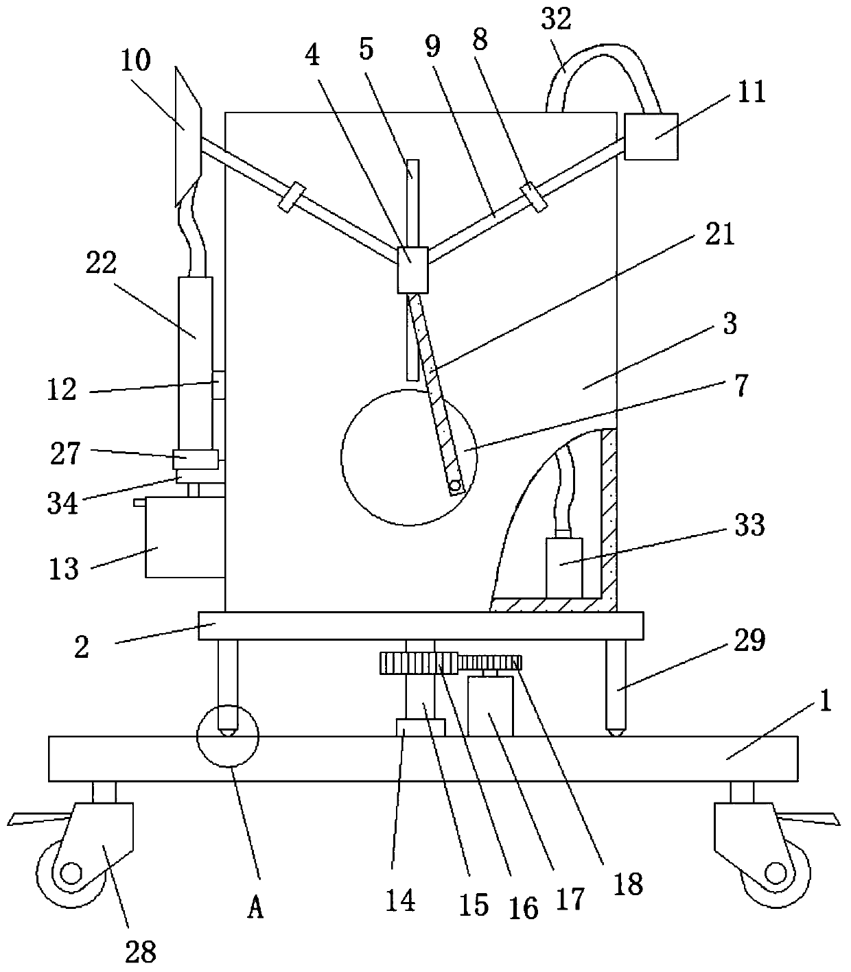 Dust removal and environment protection device