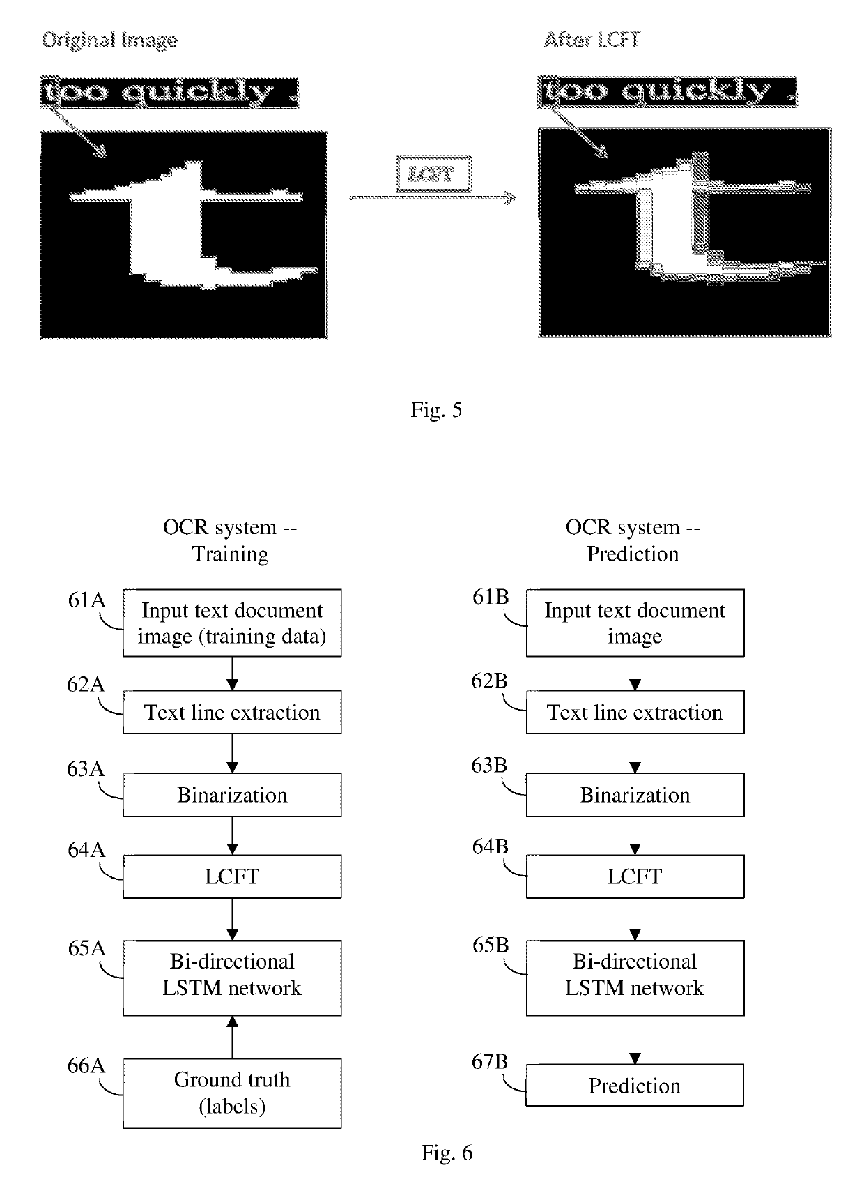 Local connectivity feature transform of binary images containing text characters for optical character/word recognition