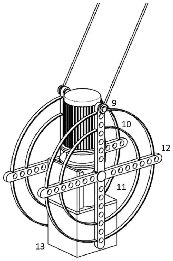 Simple system for simulating fluctuating motion of ocean conditions