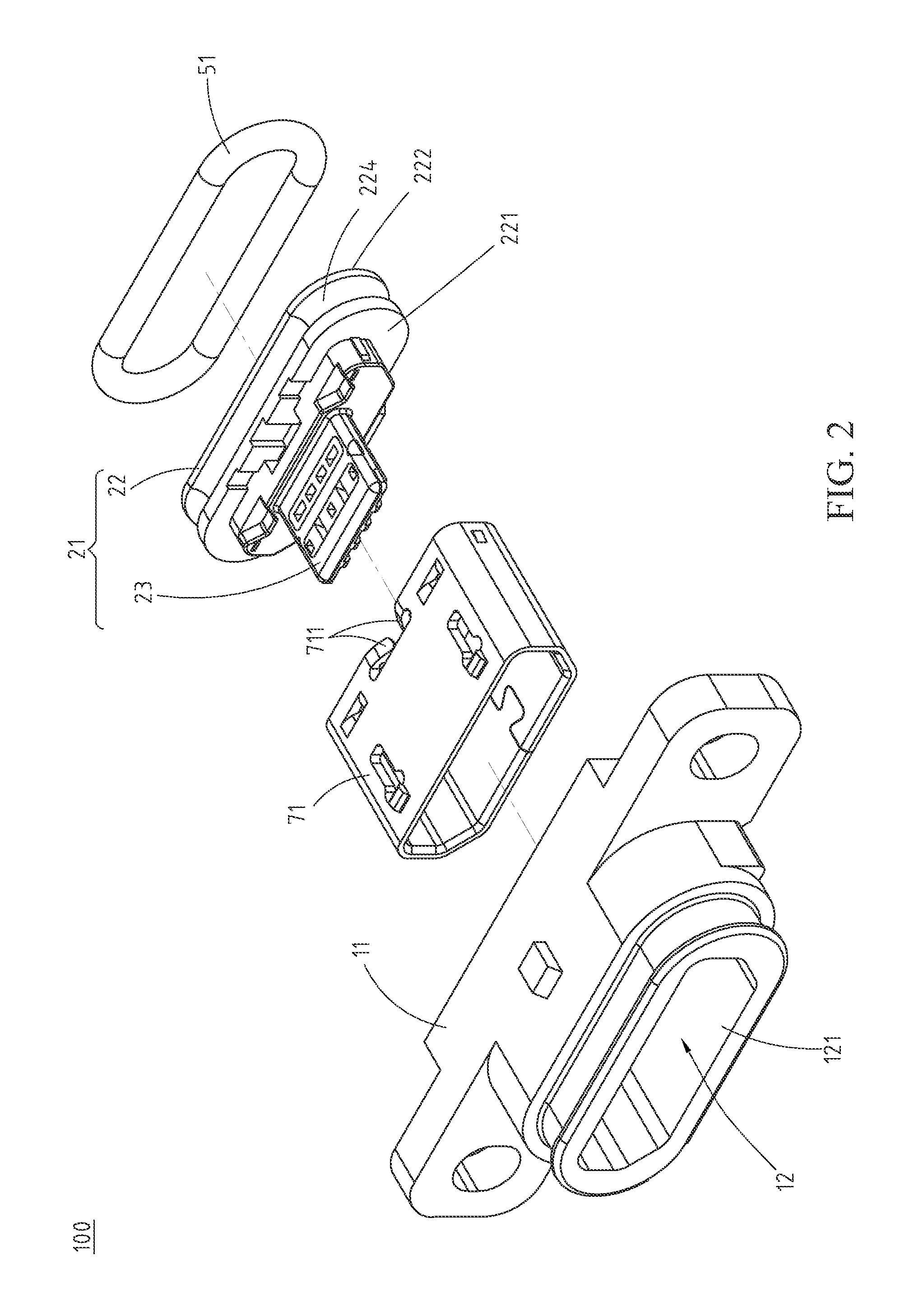 Waterproof electronic receptacle connector