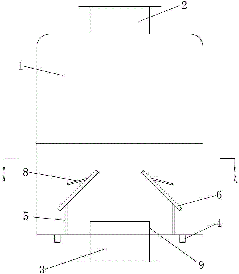 Economizer with condensed water guide plate