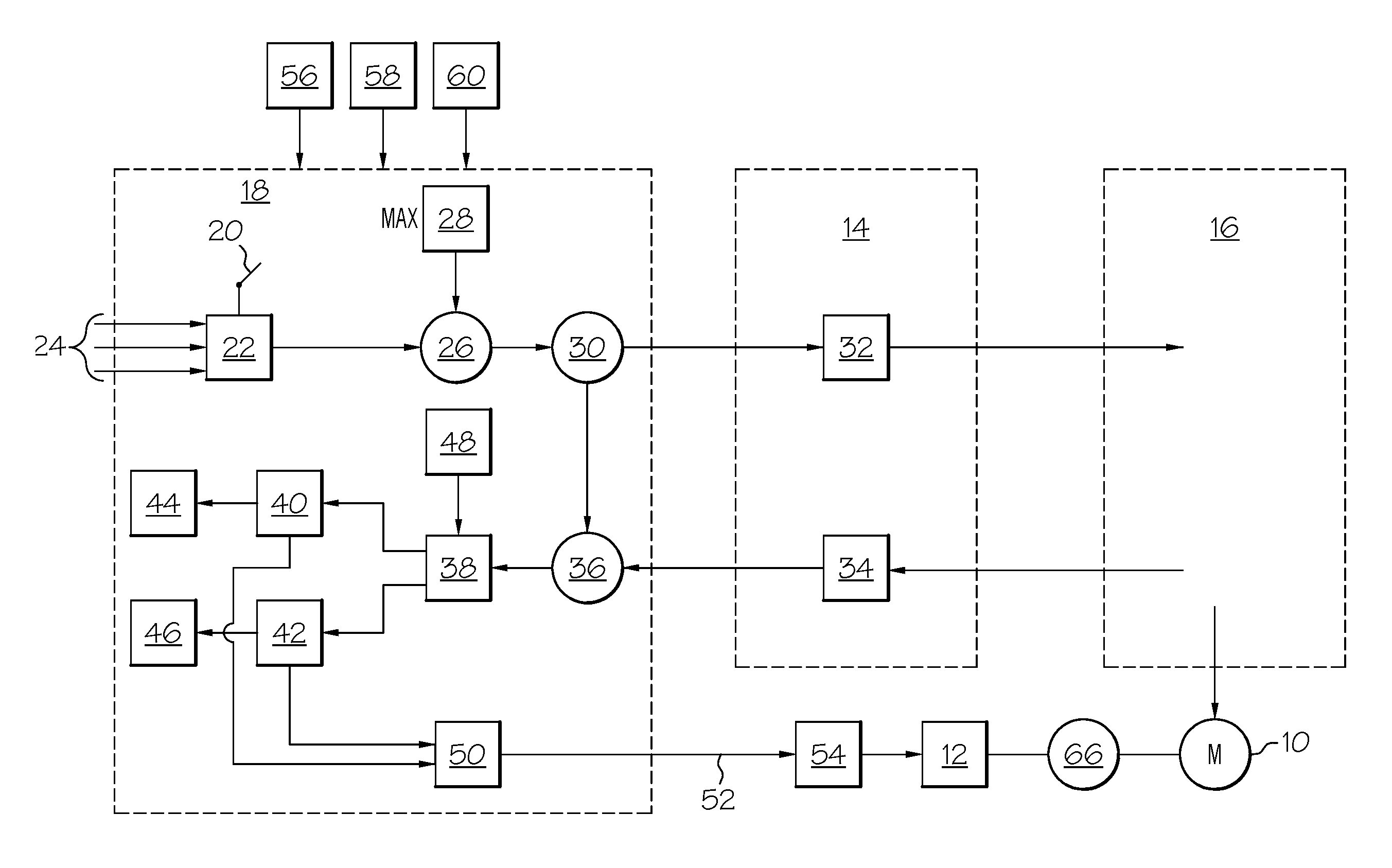 Braking system for a battery powered industrial truck