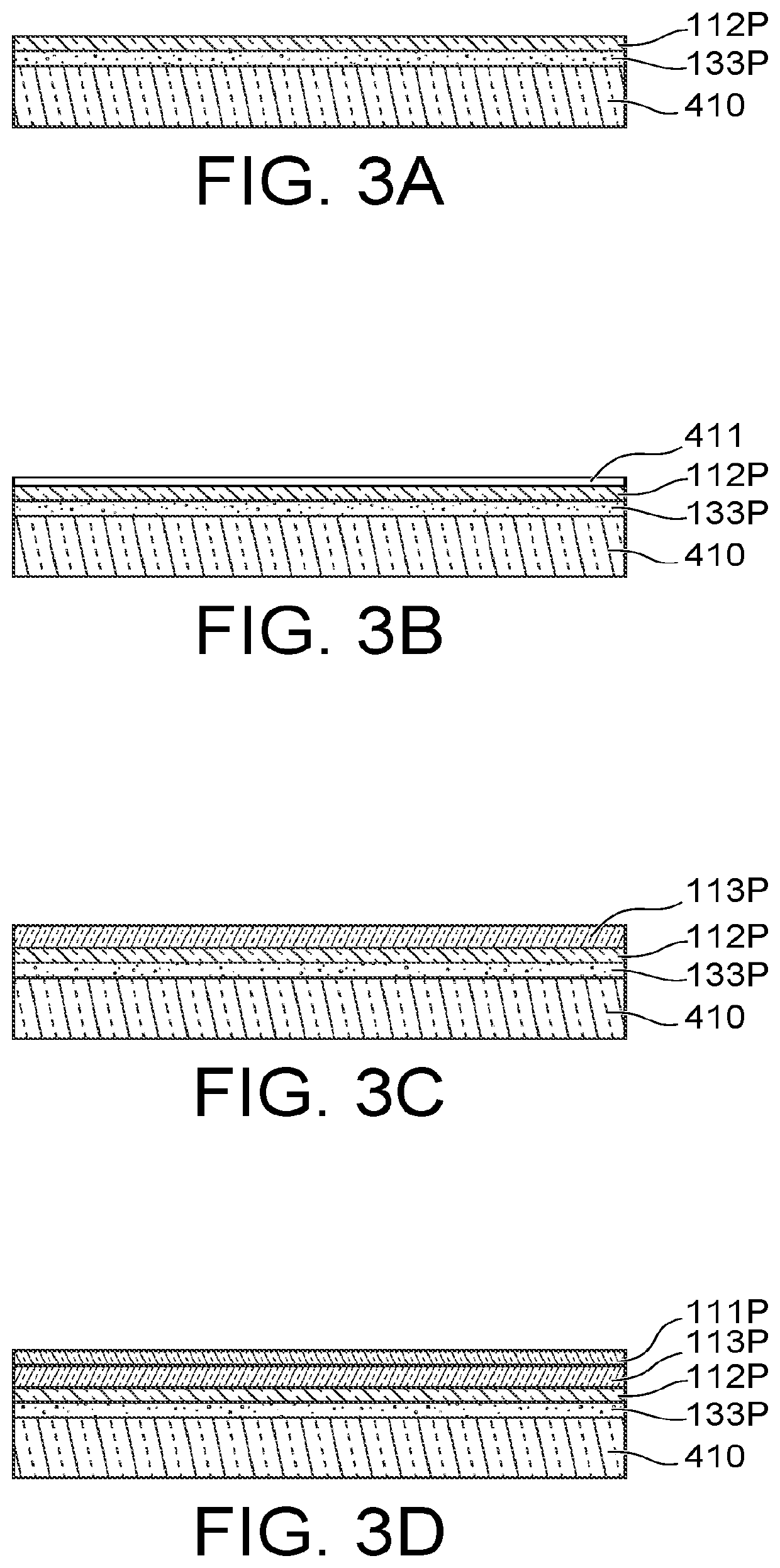 Electromagnetic radiation detection structure with optimised absorption and method for forming such a structure