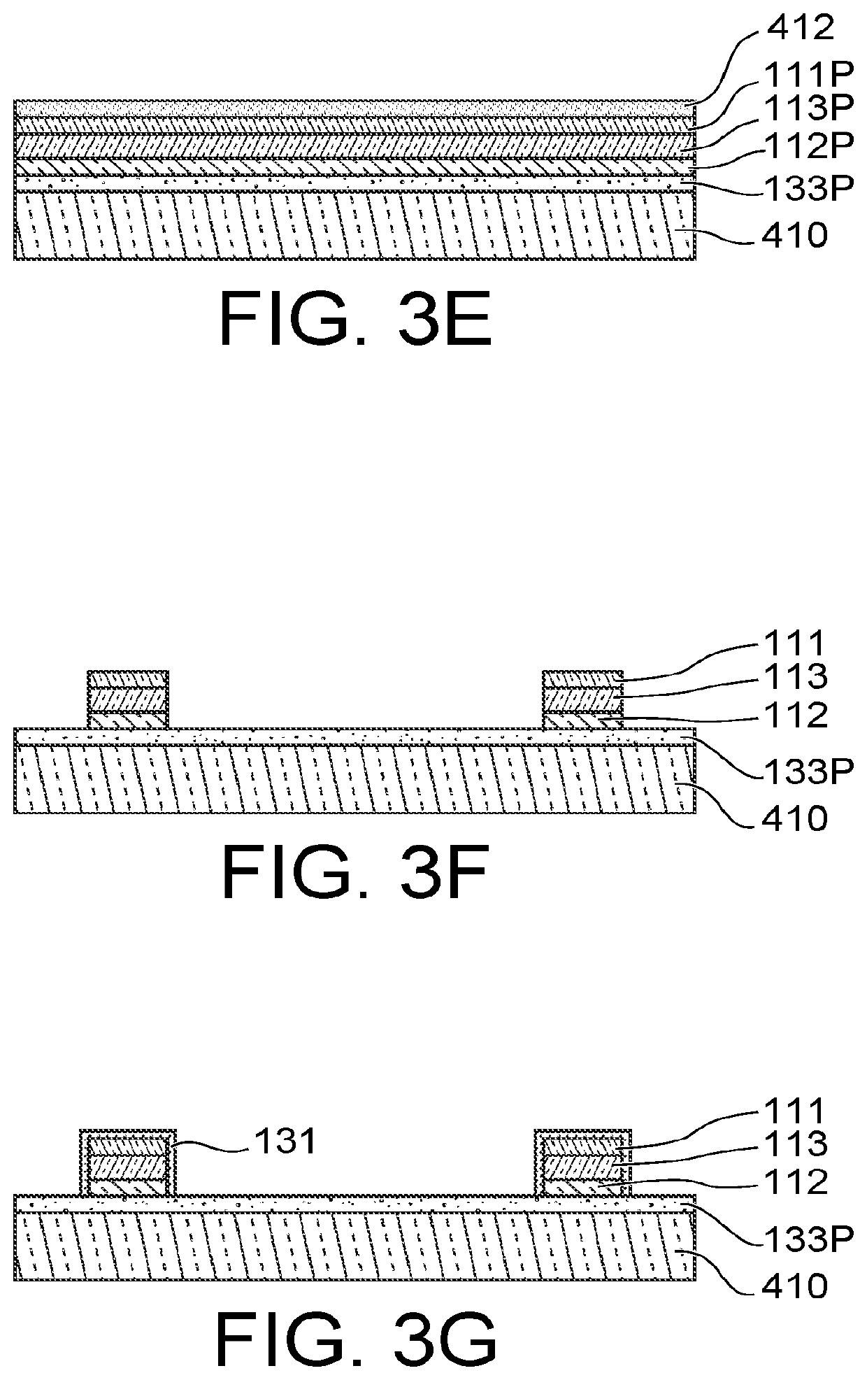 Electromagnetic radiation detection structure with optimised absorption and method for forming such a structure