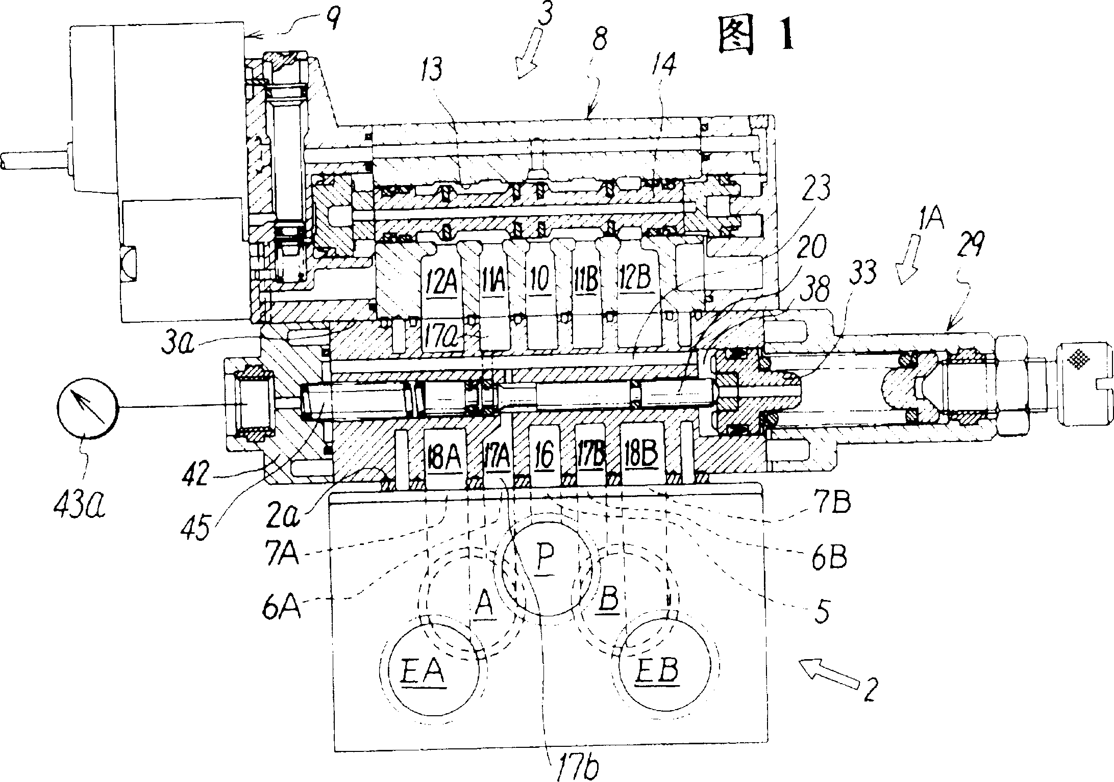 Pressure controlling valve to be attached to base-mounted change valve