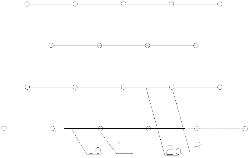 Self-compaction mortar and deep hole curtain pouring construction method