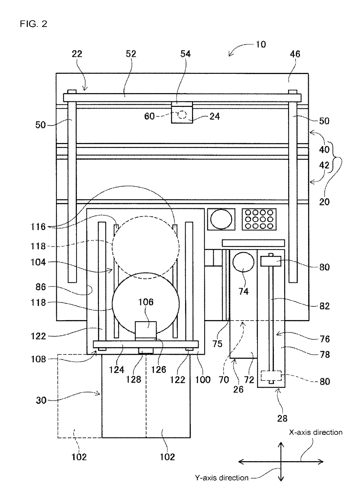 Panel device including a panel and a support mechanism