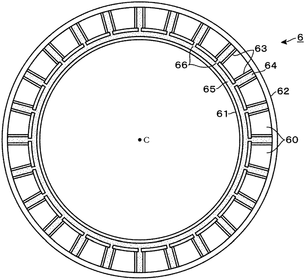 Coating processing apparatus and coating liquid collecting member