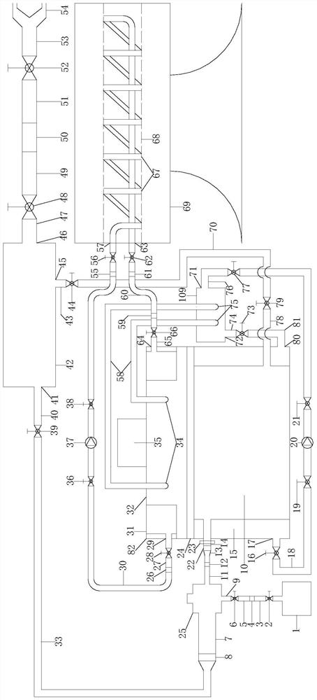 Calcination and cooling system for battery material under inert atmosphere and its application method