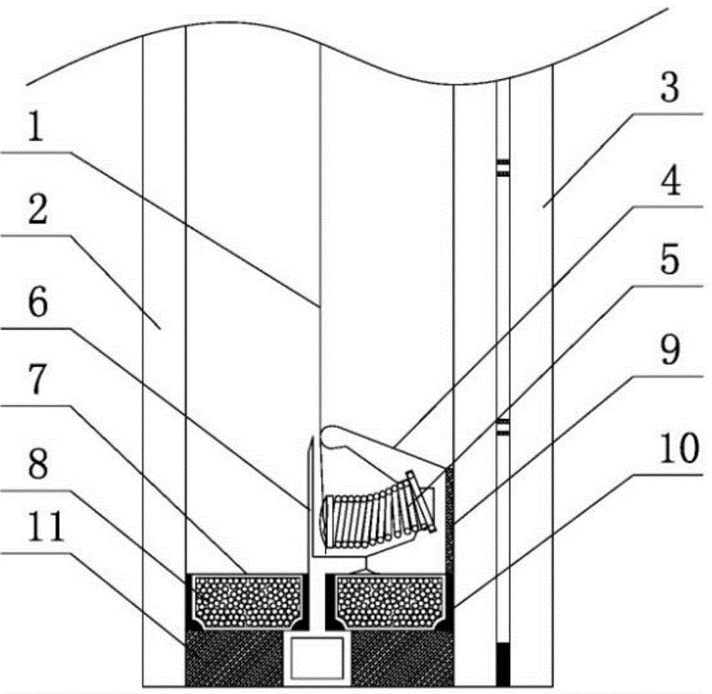 Composite vacuum glass with suspended film double hollow