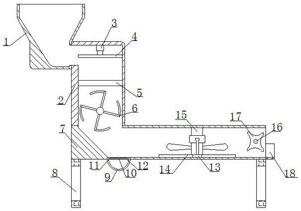 Spinning cotton cleaner capable of adjusting material quantity