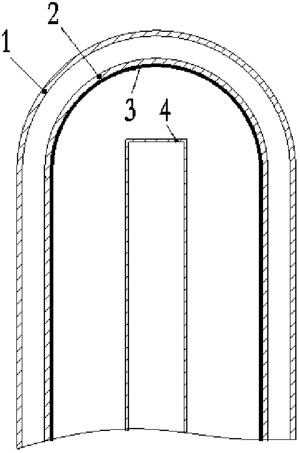 Method for ionization chamber X and gamma energy response compensation through nylon material