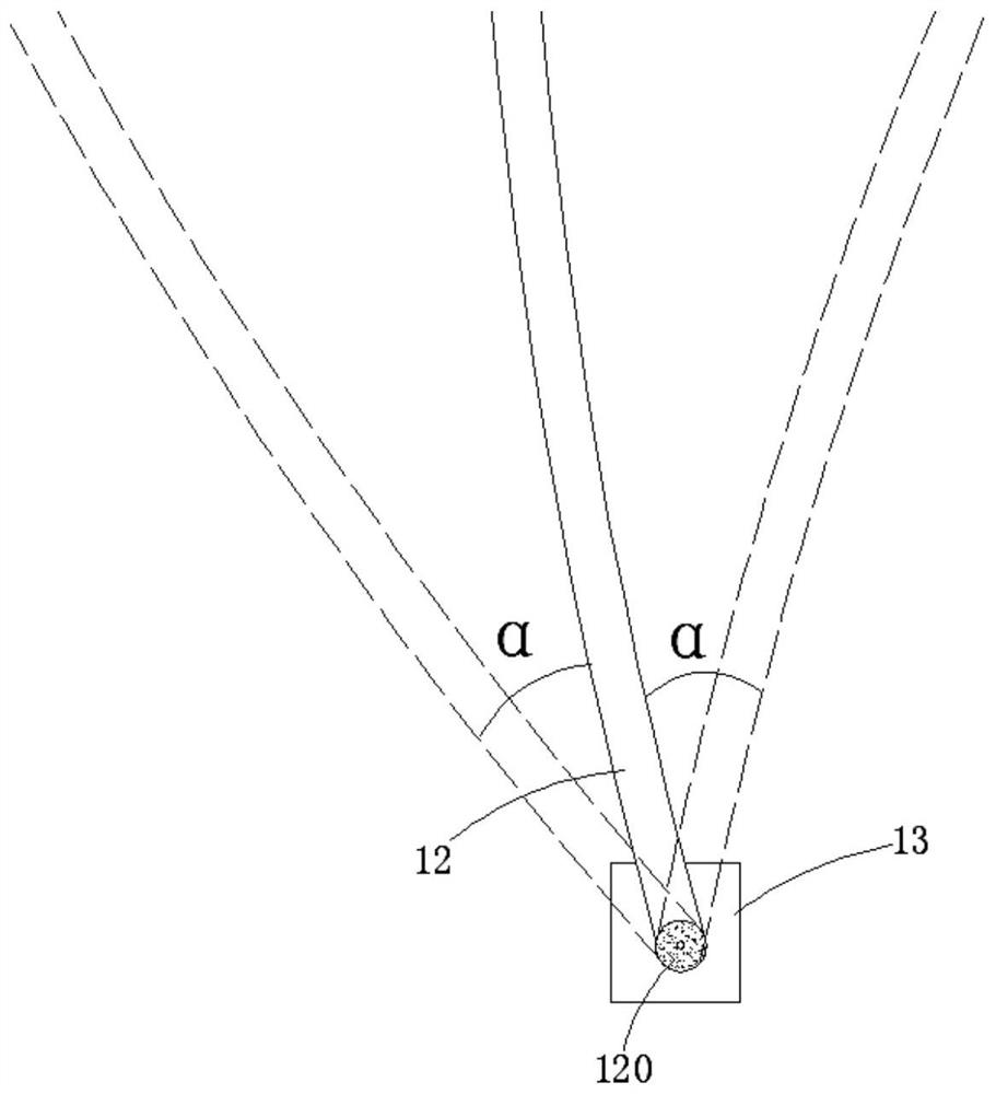 Paper roll blowing device and paper roll processing equipment