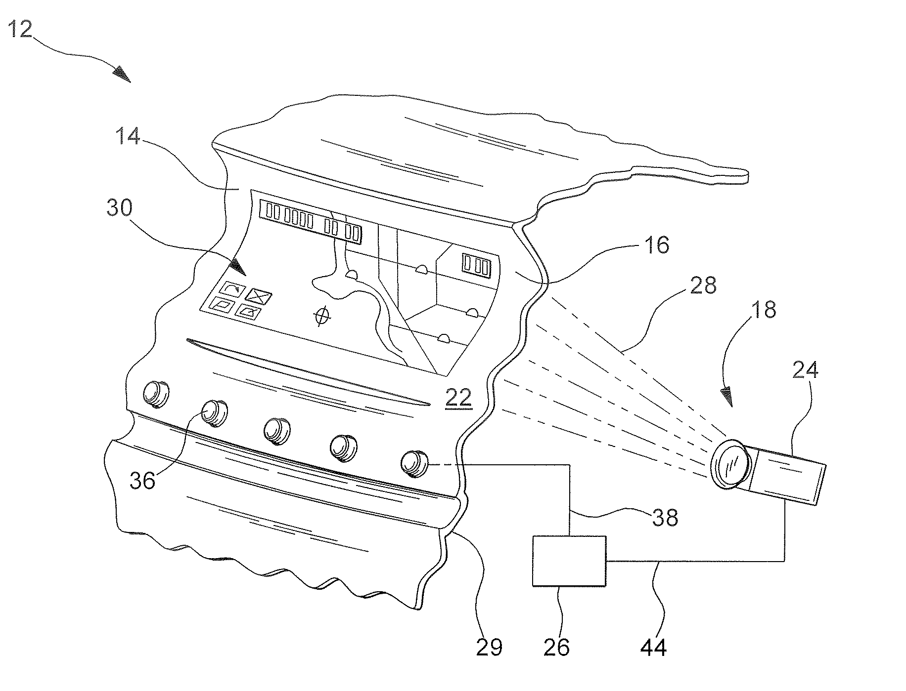 Reconfigurable center stack with touch sensing