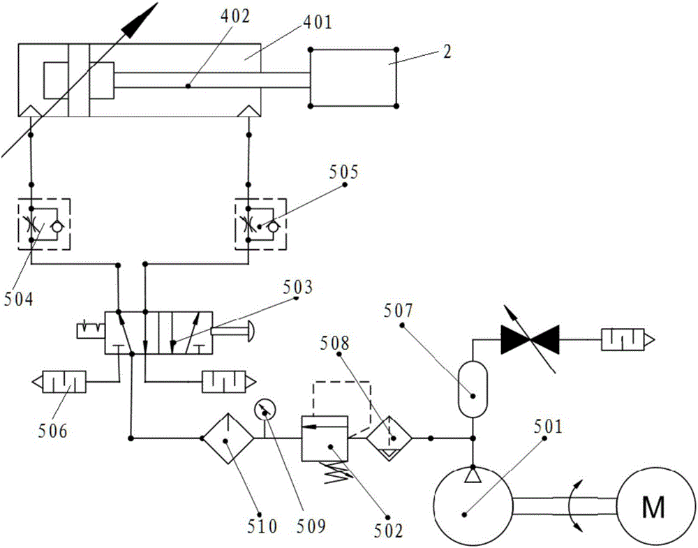 Quick cutter feeding/retreating and constant-pressure feeding mechanism