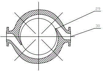 Submerged double-discharging magnetic driving pump for conveying liquefied natural gas