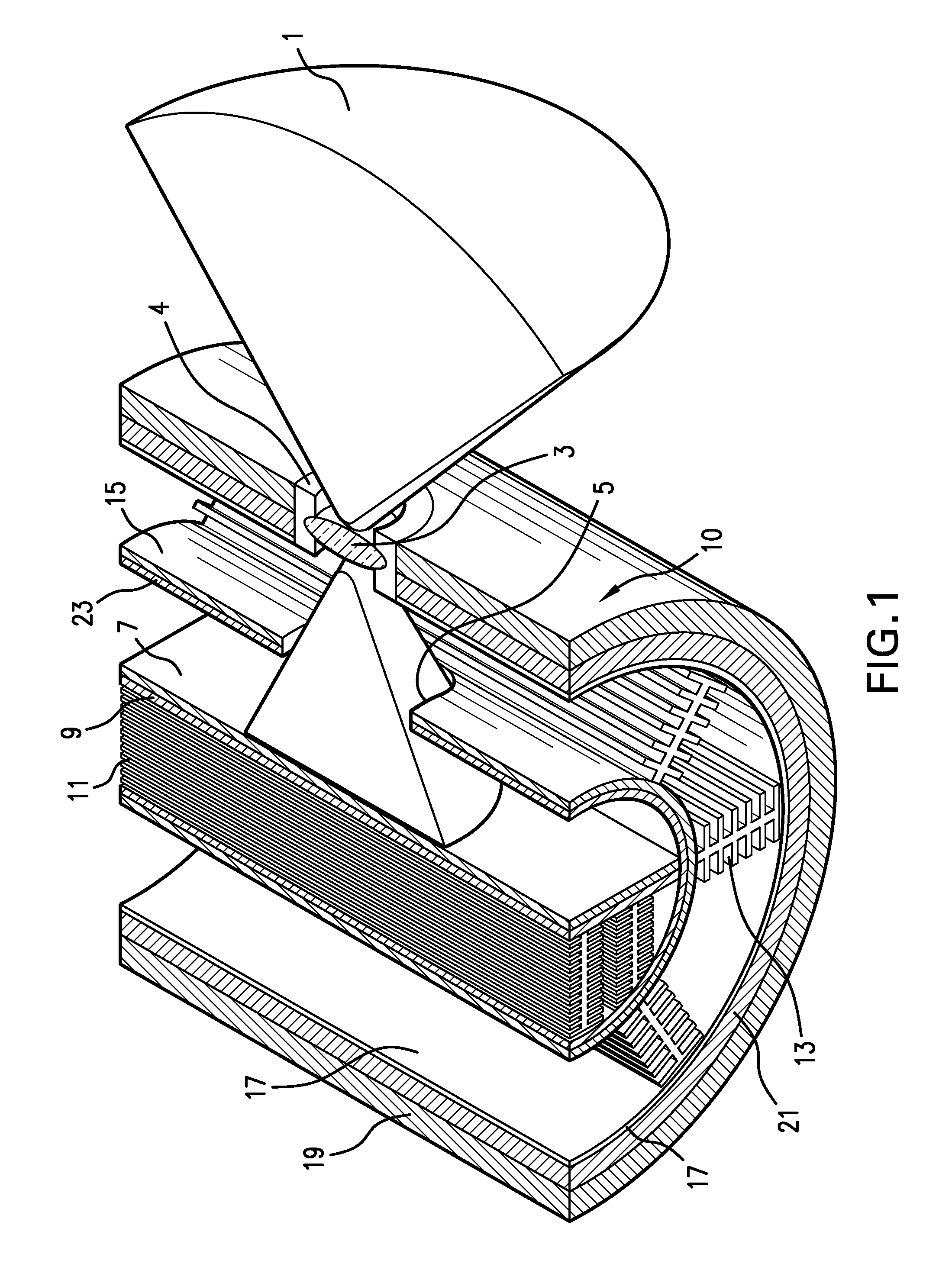 Solar chimney with internal solar collector