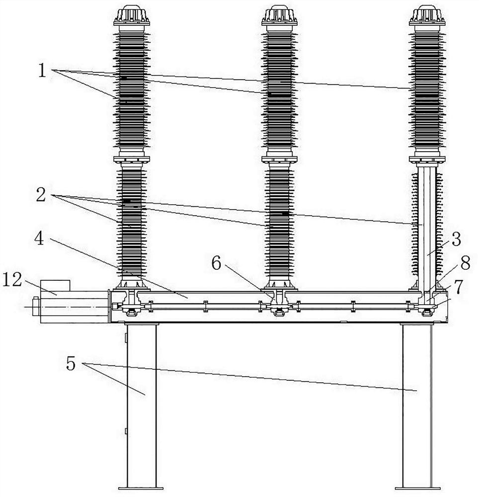 Motor-driven high-voltage switch self-checking method and motor-driven high-voltage switch