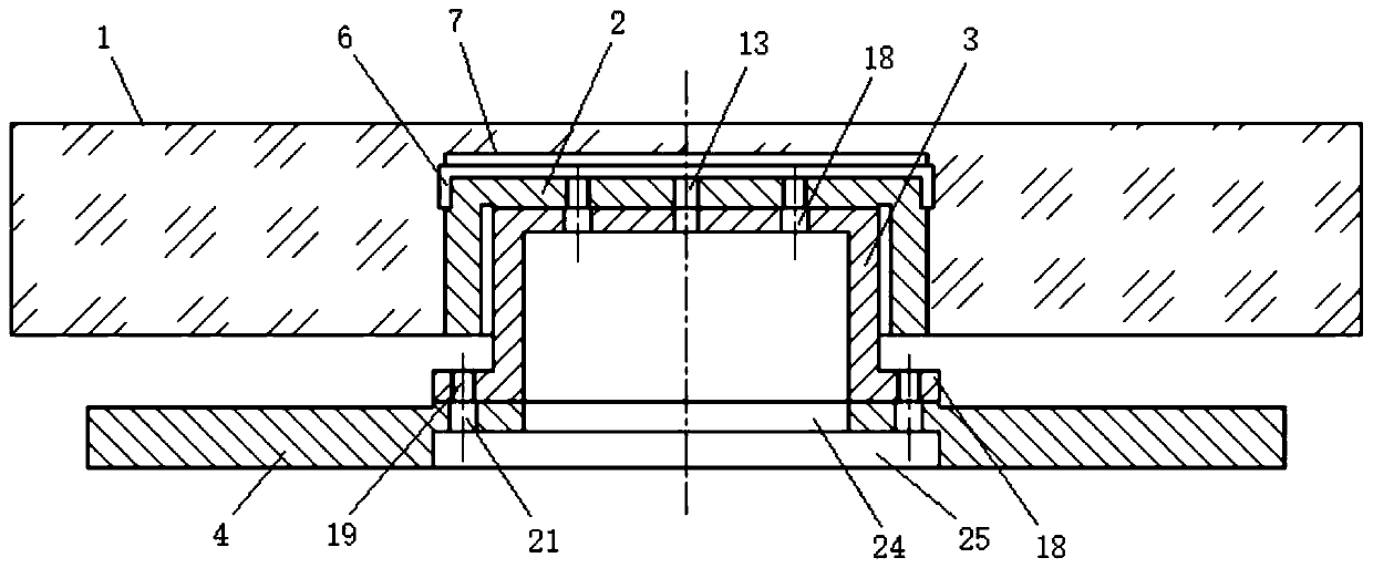 Rigid heat dissipation device for medium-and-small-caliber space reflector