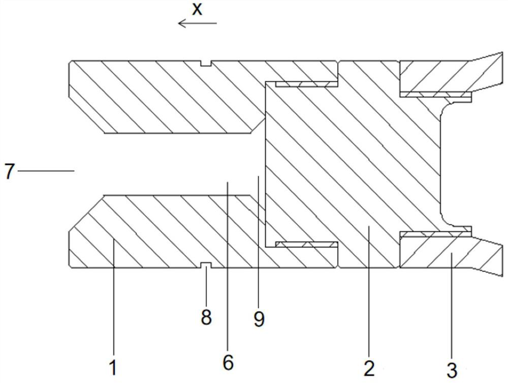 Target holder for cylindrical fragment simulation bomb and use method of target holder