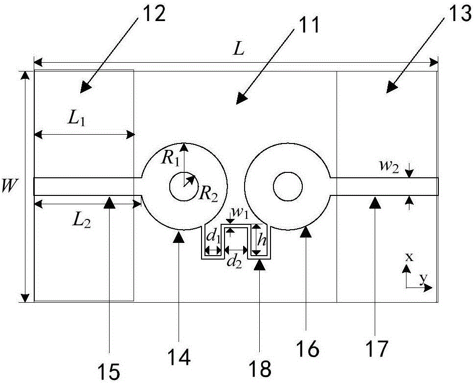 Ultra-wide-band planar monopole antenna array, communication device and terminal equipment