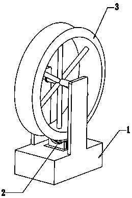 Thorn and pin finding device for rounding bamboo pieces to form dustpan