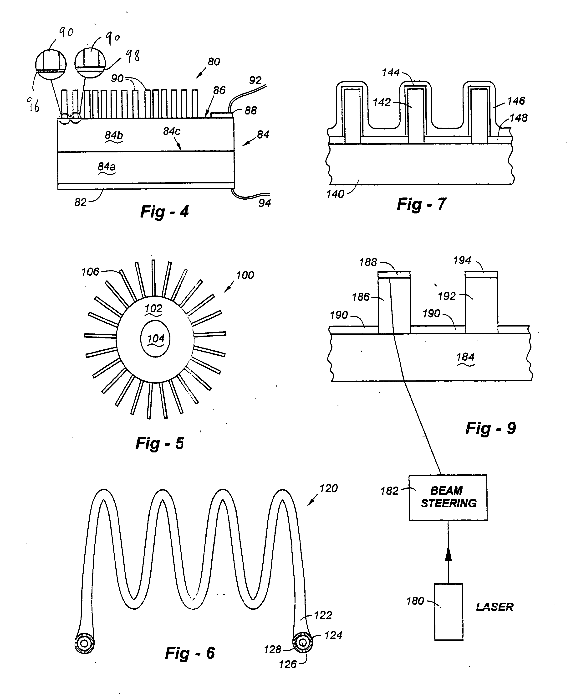 Optoelectronic devices employing fibers for light collection and emission