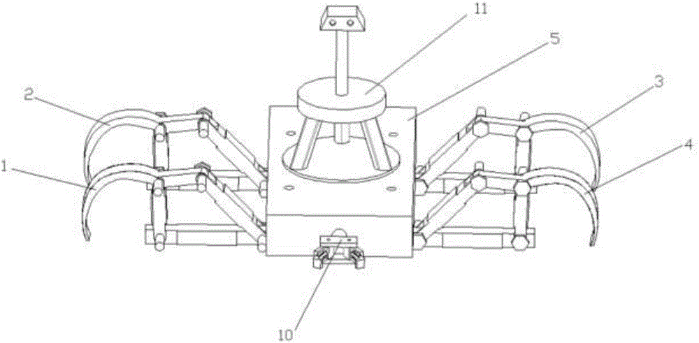 Bionic quadruped spider robot