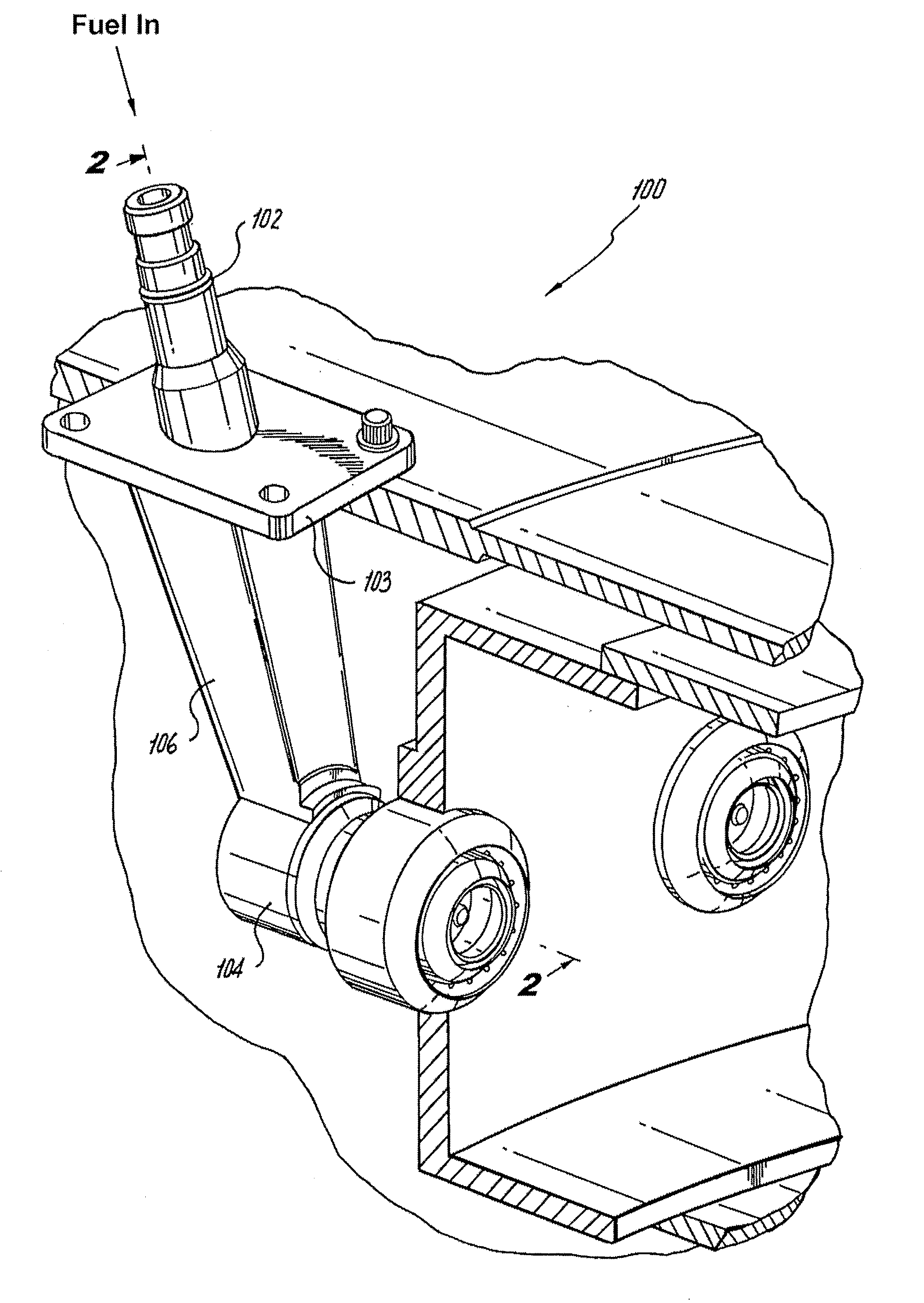 Pure air blast fuel injector