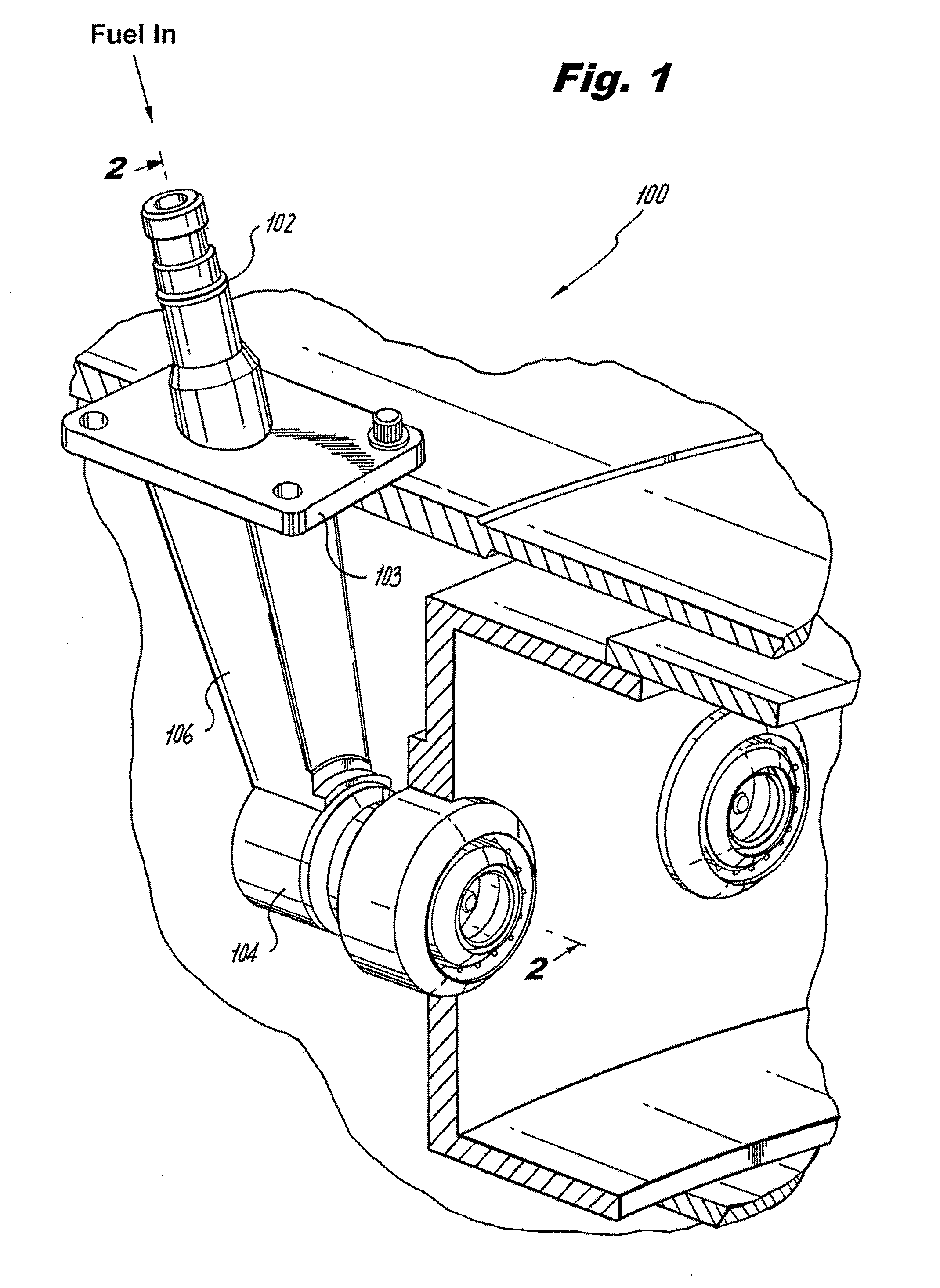 Pure air blast fuel injector