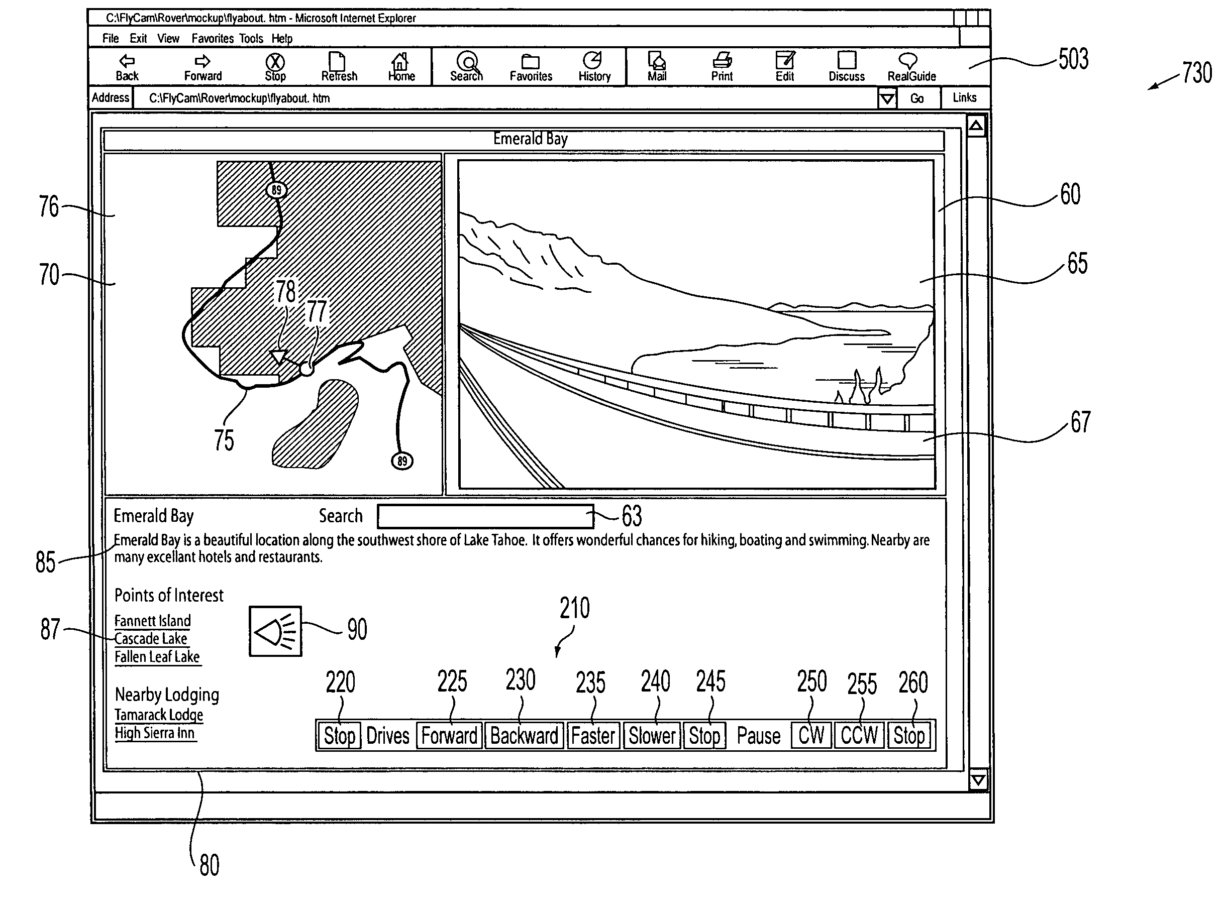 Systems and methods for providing a spatially indexed panoramic video