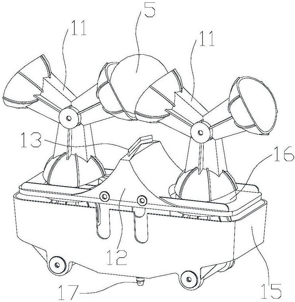 Juicing structure and juicer