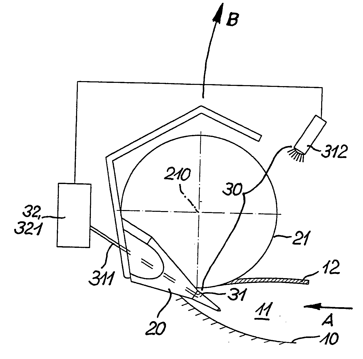 Device and method for controlling the beginning of a tool operation in fish treatment machine