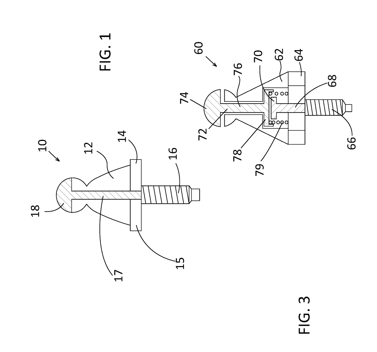 Ball stud strategy for hand-replaceable components requiring electric power