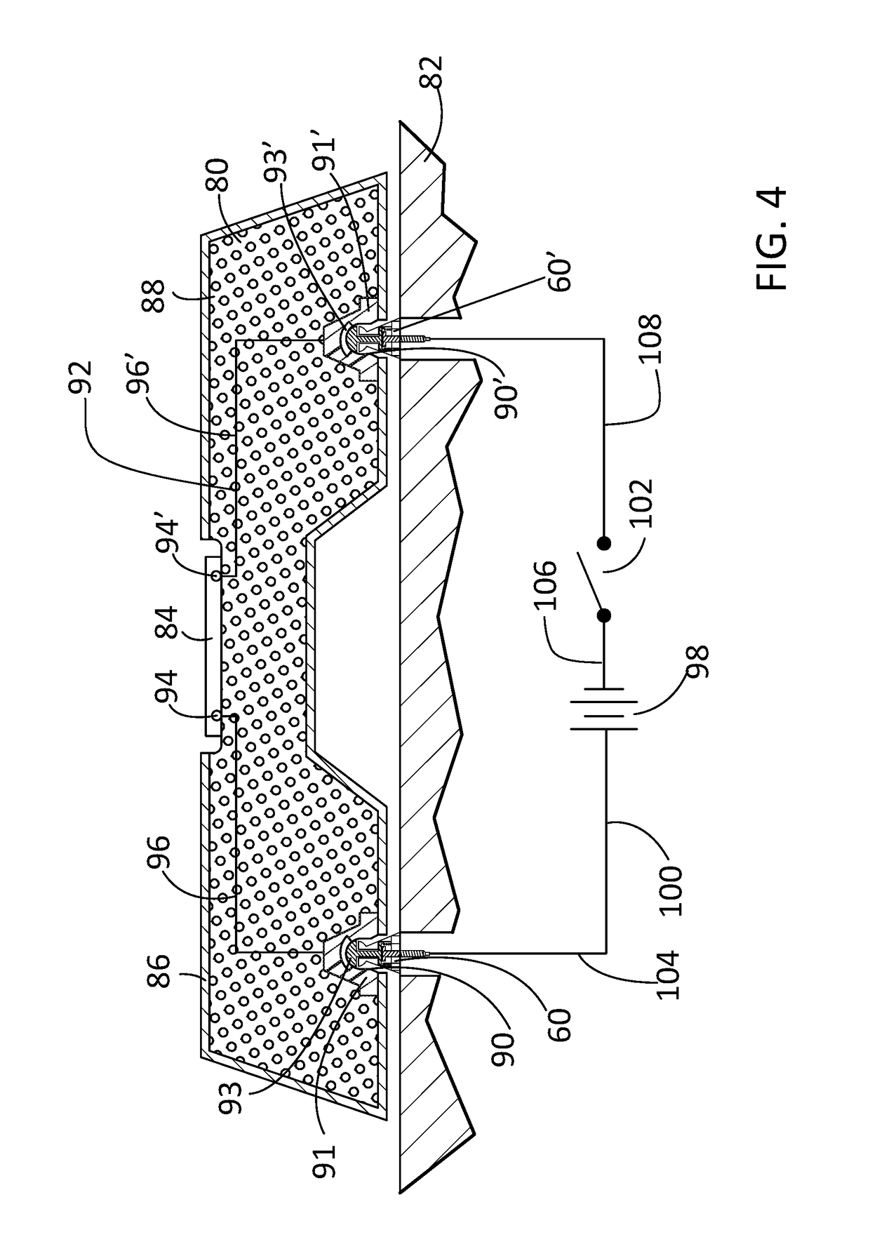 Ball stud strategy for hand-replaceable components requiring electric power