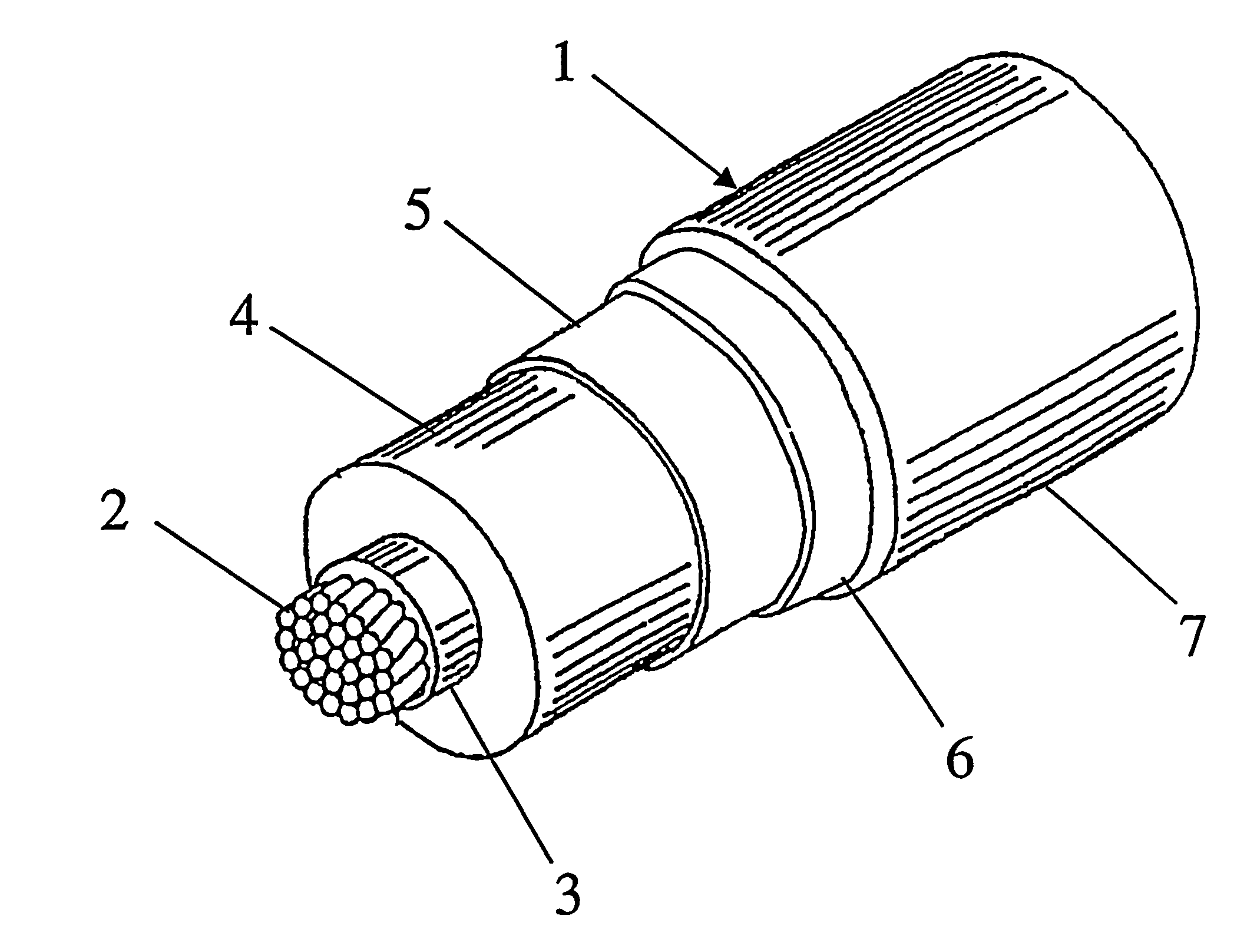 Cable with recyclable covering layer