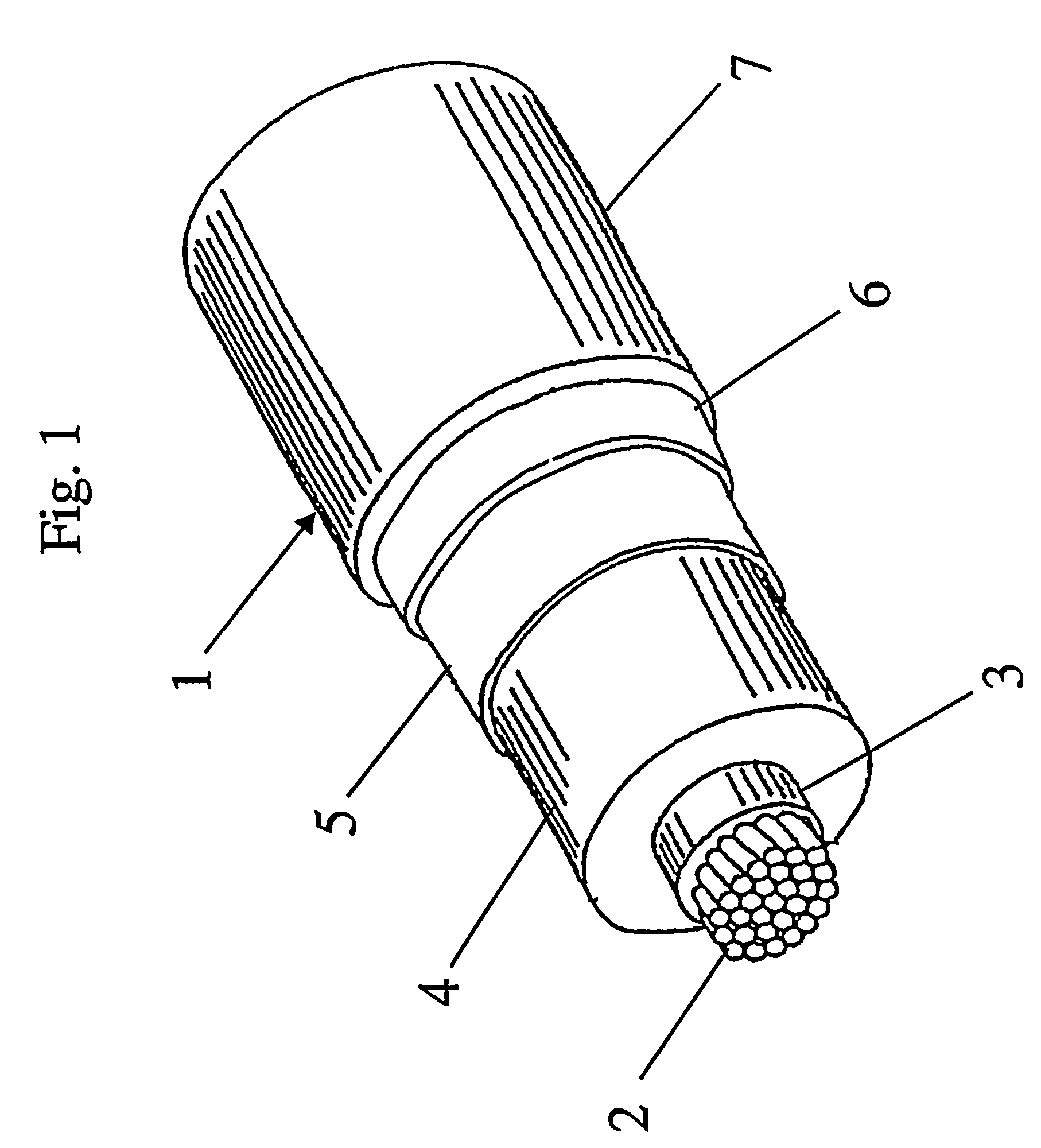 Cable with recyclable covering layer