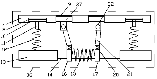 Heaing skirting line with buffer structure