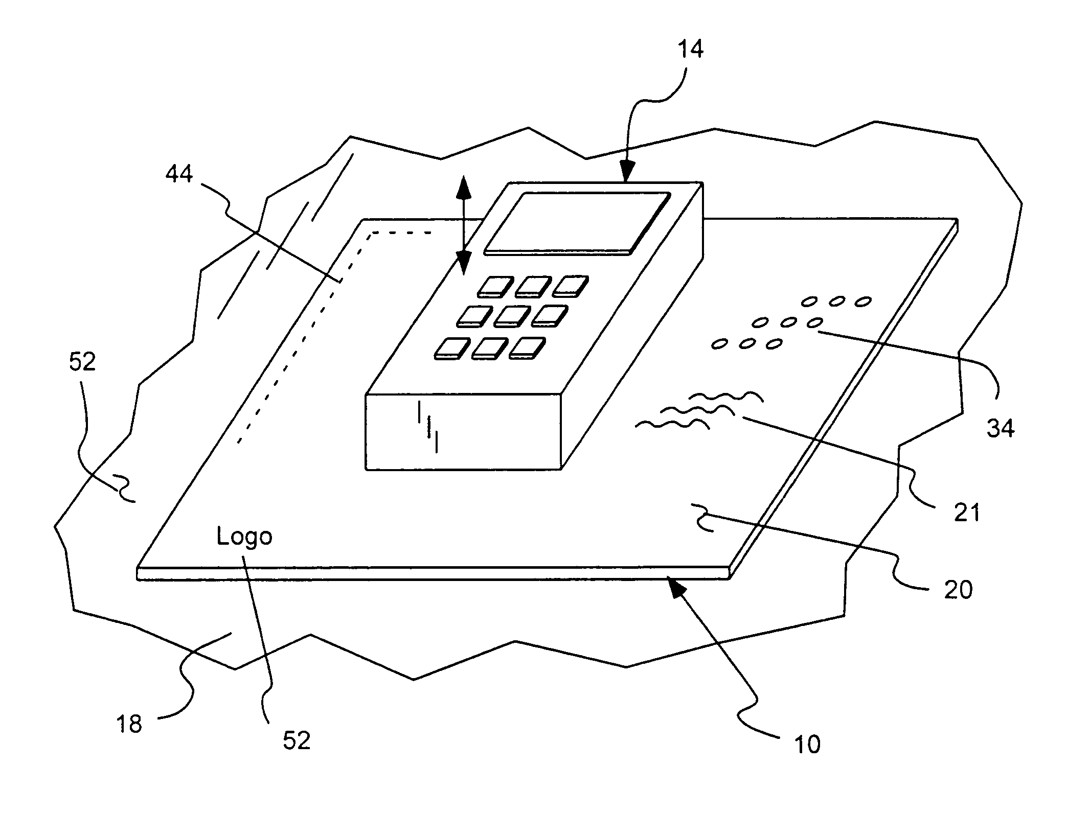 Frictional holding pad