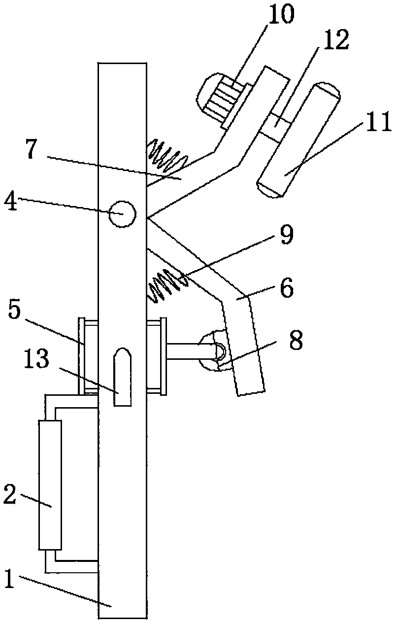 Angle-adjustable type agricultural tree trimming device