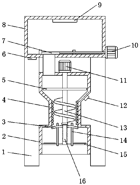 Automatic quantitative ice adding equipment for pigment reaction kettle