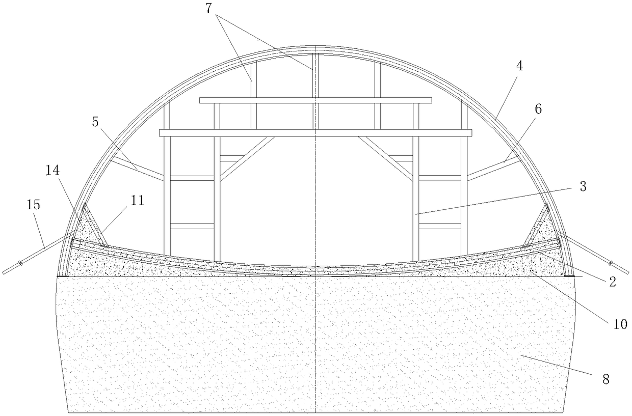 Tunnel arch wall primary support limit-intruding arch-replacing construction method based on gantry-type supporting