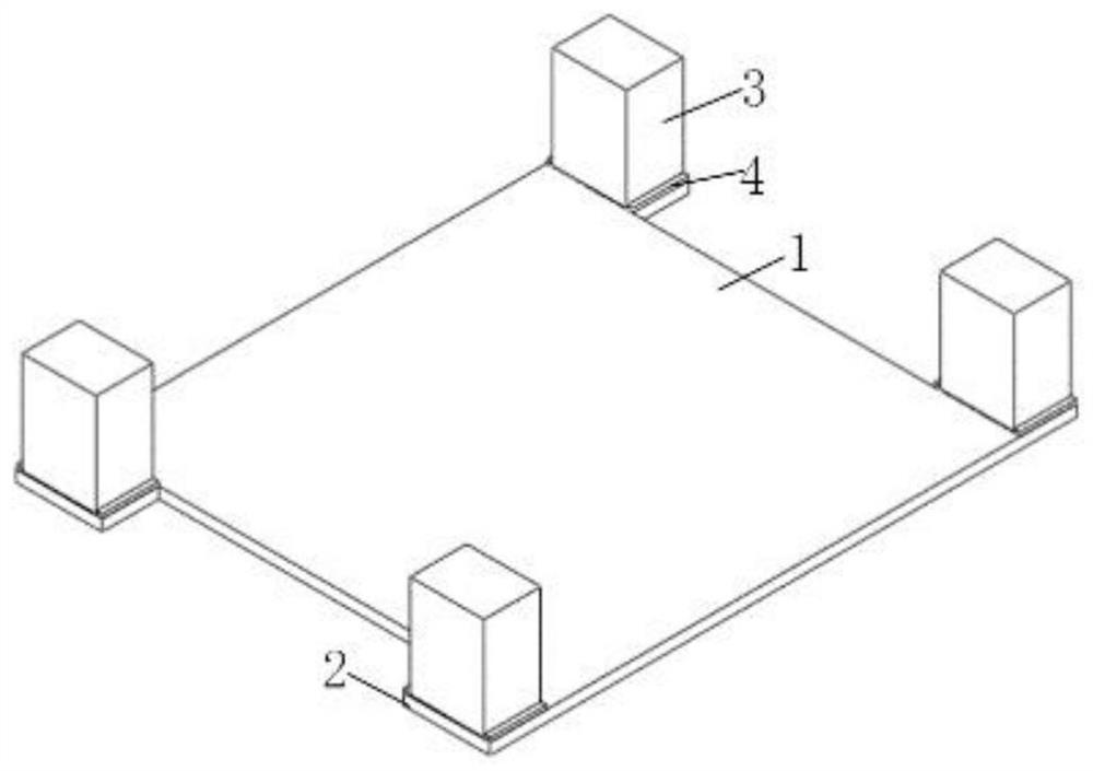 Underwater buoyancy tank separation structure and separation method suitable for hexagonal barrel type foundation overwater prefabricated platform